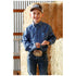 MTW7060398 Cinch Boys Long Sleeve Button down Western Shirt - Royal Print