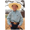 MTW7060409 Cinch Boys' Long Sleeve Button Down Western Shirt - Blue Print