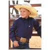 MTW7060412 Cinch Boys' Long Sleeve Button Down Western Shirt - Royal