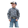 MTW7060416 Cinch Boys' Long Sleeve Button Down Western Shirt - Multicolor