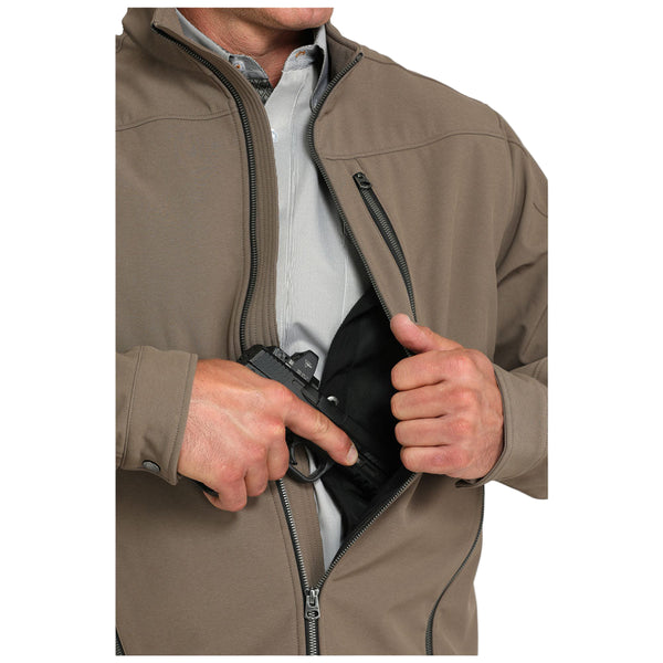 MWJ1539005 Cinch Men's Concealed Carry Bonded Jacket - Brown