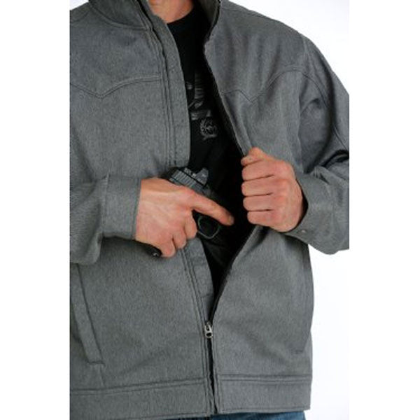 MWJ1589001 Cinch Men's Concealed Carry Bonded Jacket - Grey
