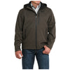 MWJ1593006 Cinch Men's Full Zip Hooded Softshell Jacket - Olive