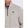MWK1080013 Cinch Men's Fleece Long Sleeve Pullover - Stone