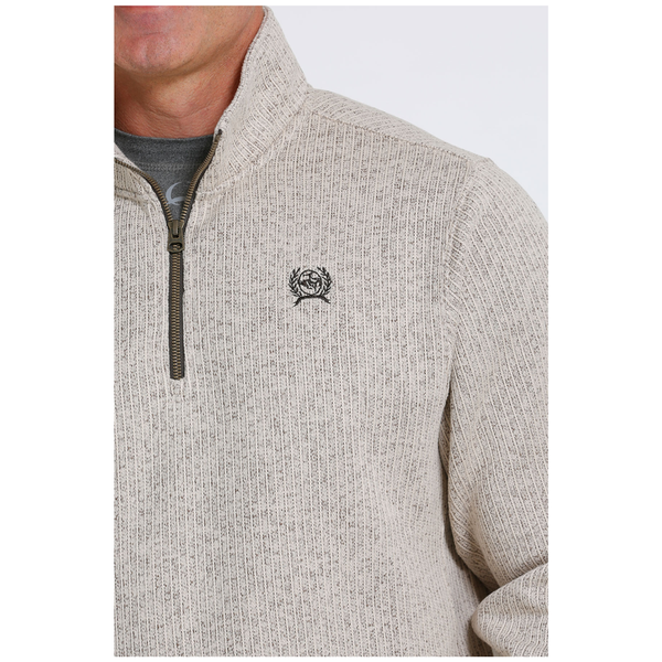 MWK1080013 Cinch Men's Fleece Long Sleeve Pullover - Stone