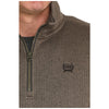 MWK1080017 Cinch Men's 1/4 Zip Sweater - Brown