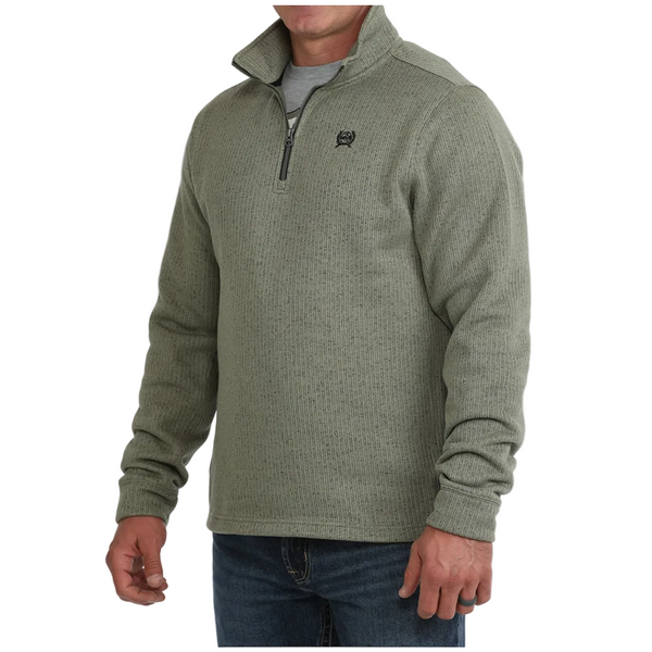 MWK1080021 Cinch Men's 1/4 Zip Fleece Pullover - Olive