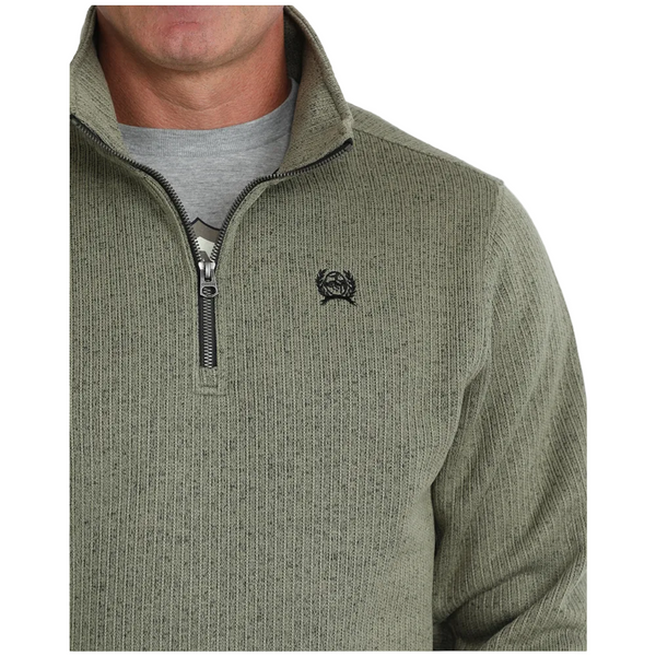 MWK1080021 Cinch Men's 1/4 Zip Fleece Pullover - Olive