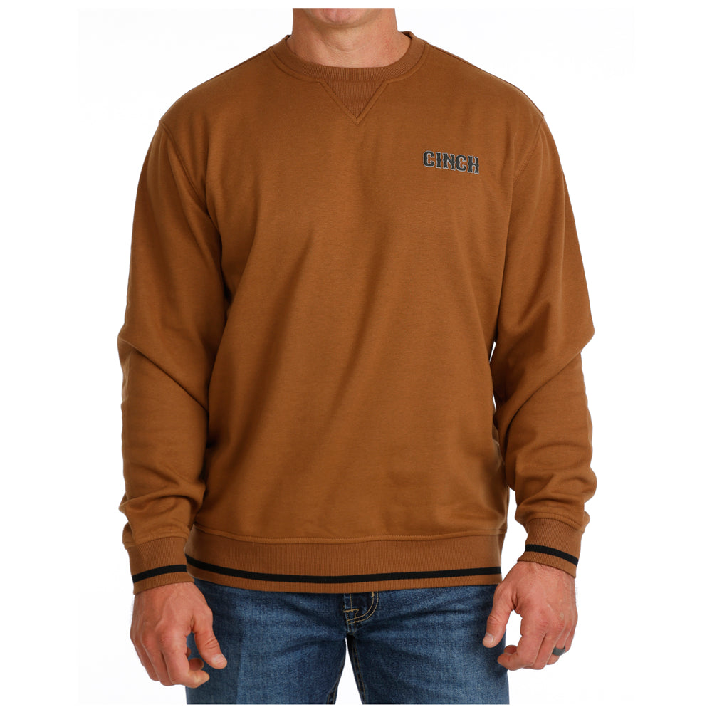 MWK1244002 Cinch Men's Long Sleeve Sweatshirt - Brown