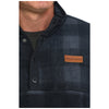 MWK1514028 Cinch Men's Polar Fleece Pullover - Navy Plaid