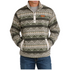 MWK1514029 Cinch Men's Long Sleeve Polar Fleece Pullover - Olive Print