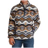 MWK1514030 Cinch Men's Long Sleeve Polar Fleece Pullover - Multicolor