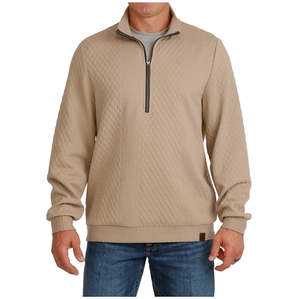 MWK1957001 Cinch Men's 1/2 Zip Pullover - Stone
