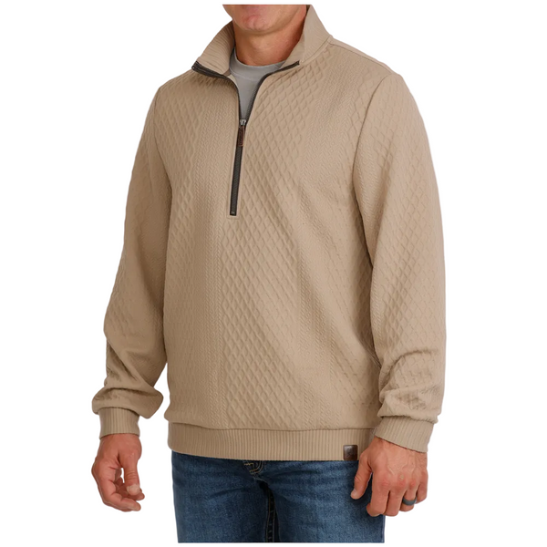 MWK1957001 Cinch Men's 1/2 Zip Pullover - Stone
