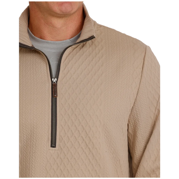 MWK1957001 Cinch Men's 1/2 Zip Pullover - Stone