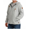 MWK1973001 Cinch Men's 1/2 Zip Long Sleeve Hoodie - Grey