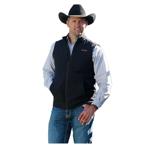 MWV1927001 Cinch Men's Poly Canvas Vest - Black