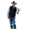 MWV1927001 Cinch Men's Poly Canvas Vest - Black