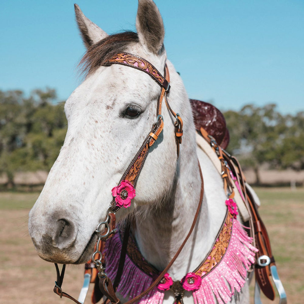1061-12-S4 Circle Y Malibu Browband Western Headstall