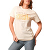 Kimes Ranch Women's Mountain Badge T-Shirt - Cream