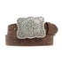 N3483802 Nocona Ladies Tooled Belt - Brown