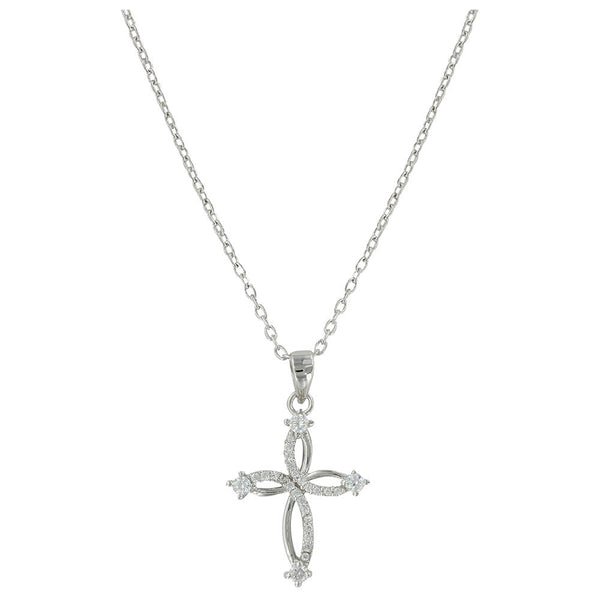 NC3883 Montana Silversmiths Tangled Arms Cross Necklace