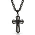 NC4025 Montana Silversmiths Through the Darkest Night Cross Necklace