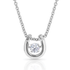 NC4742-APR Montana Silversmiths Dancing Birthstone Horseshoe Necklace - Diamond