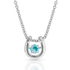 NC4742-DEC Montana Silversmiths Dancing Birthstone Horseshoe Necklace - Turquoise