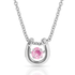 NC4742-OCT Montana Silversmiths Dancing Birthstone Horseshoe Necklace - Rose