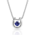 NC4742-SEP Montana Silversmiths Dancing Birthstone Horseshoe Necklace - Sapphire
