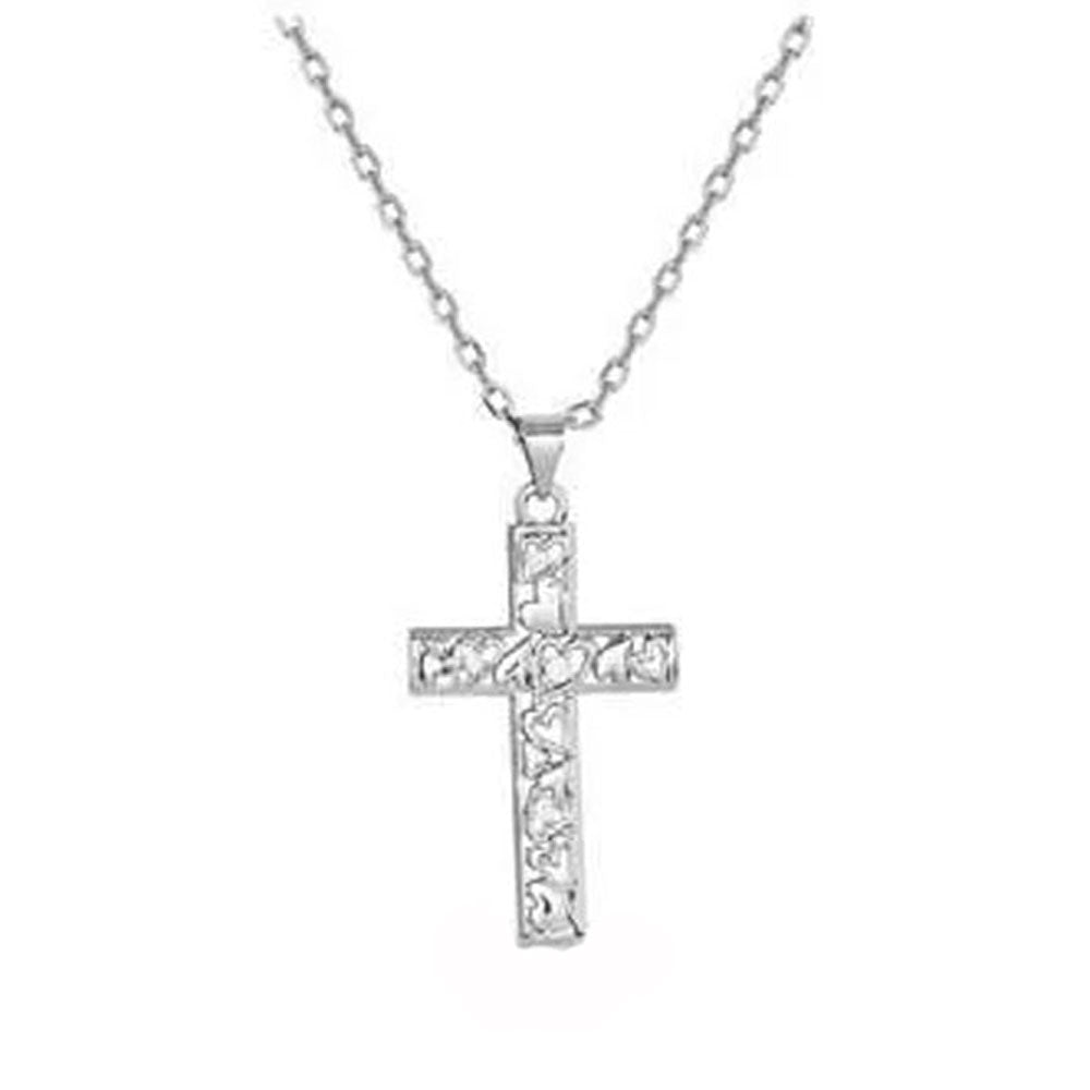 NC5699 Montana Silversmiths Heartfelt Faith Cross Necklace