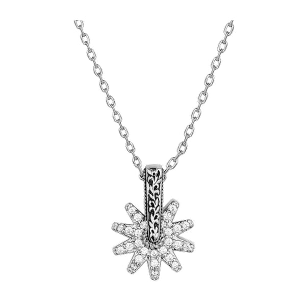 NC5823 Montana Silversmiths Spur of the Moment CZ Necklace