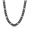 NC6093 Montana Silversmiths Midnight Onyx Figaro Black Chain