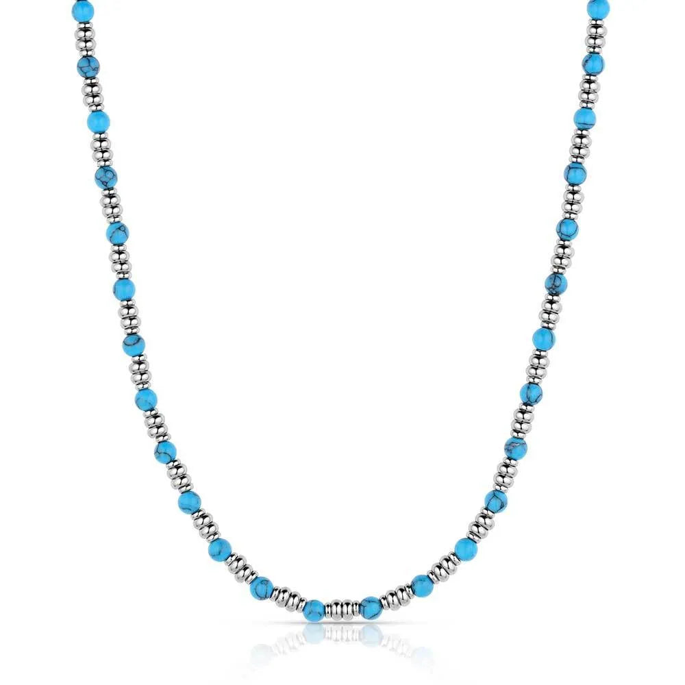NC6185 Montana Silversmiths Turquoise Beaded Necklace