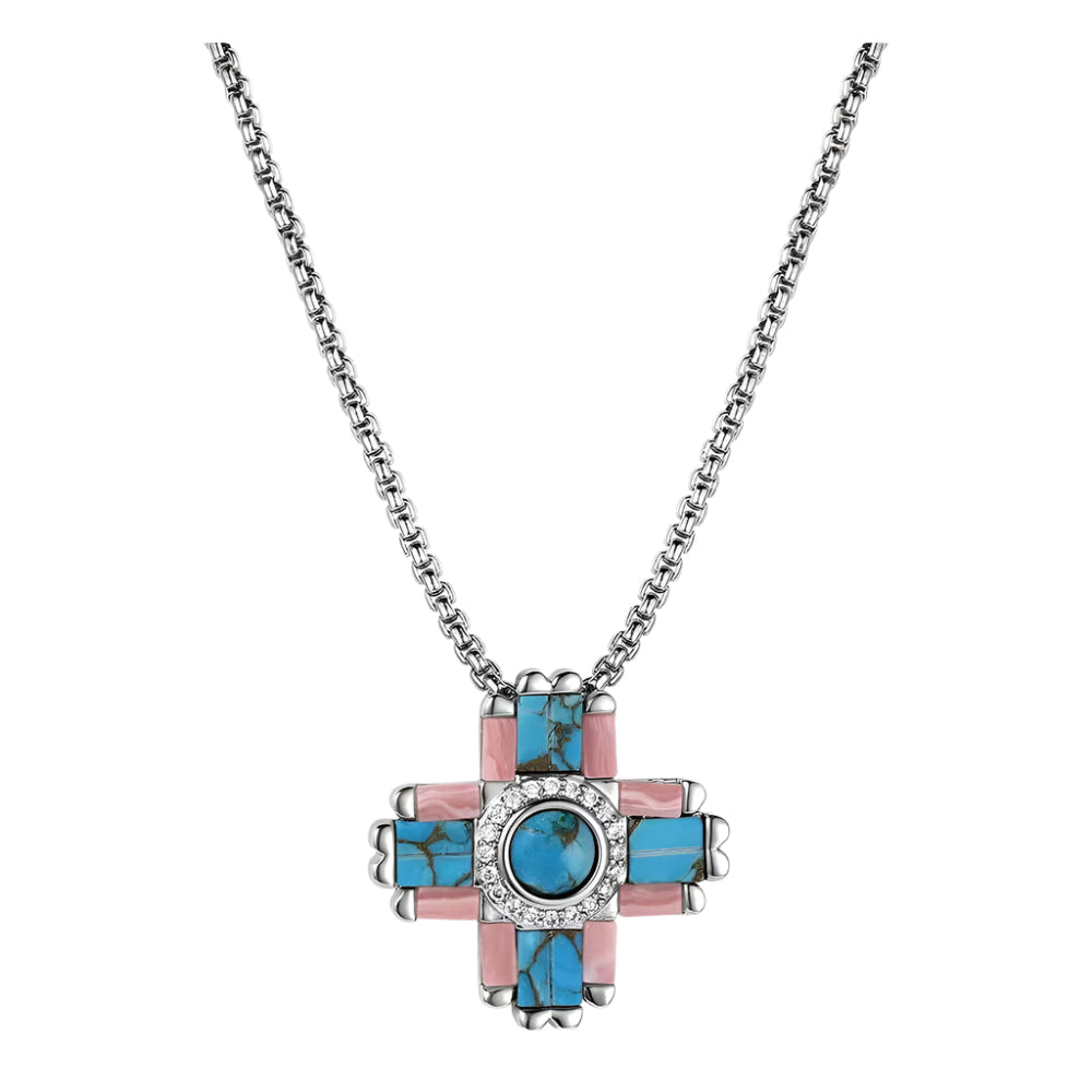 NC6323 Montana Silversmiths Turquoise Blush Necklace