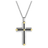 NC6436 Montana Silversmiths Golden Points Cross Necklace