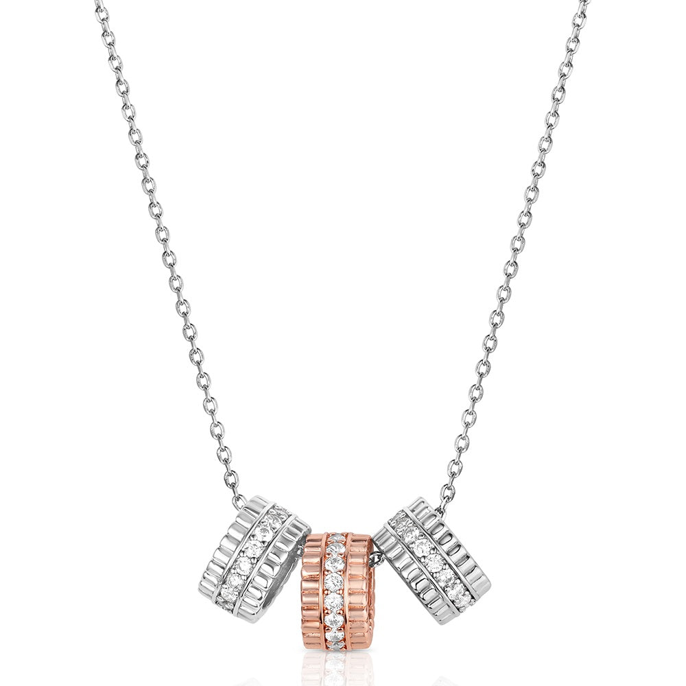 NC6623 Montana Silversmiths Laredo Sun Crystal Necklace