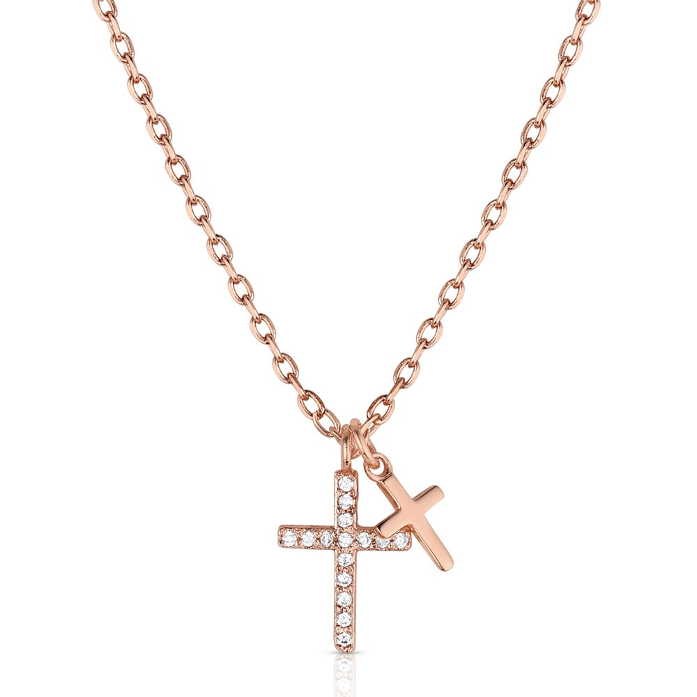 NC6627 Montana Silversmiths Doubled Down Faith Necklace