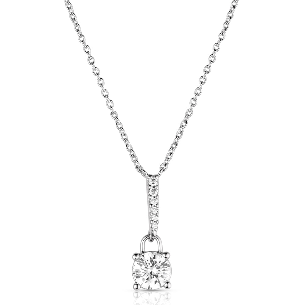 NC6631 Montana Silversmiths Everyday Romance Crystal Necklace