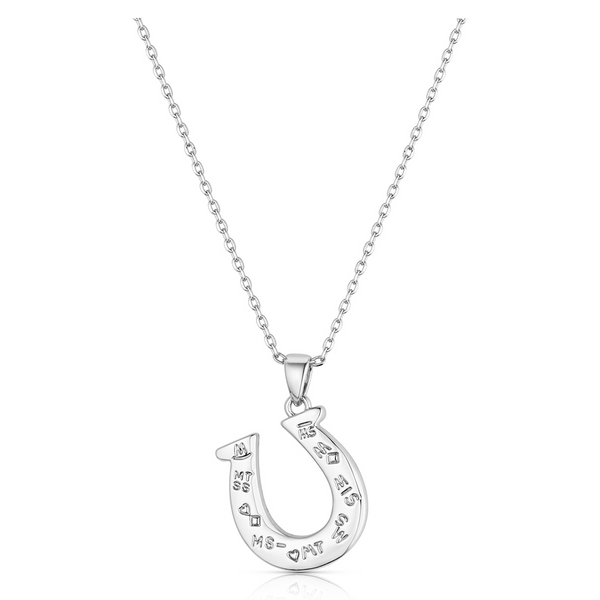 NC6700 Montana Silversmiths Mystic Horseshoe Opal Necklace