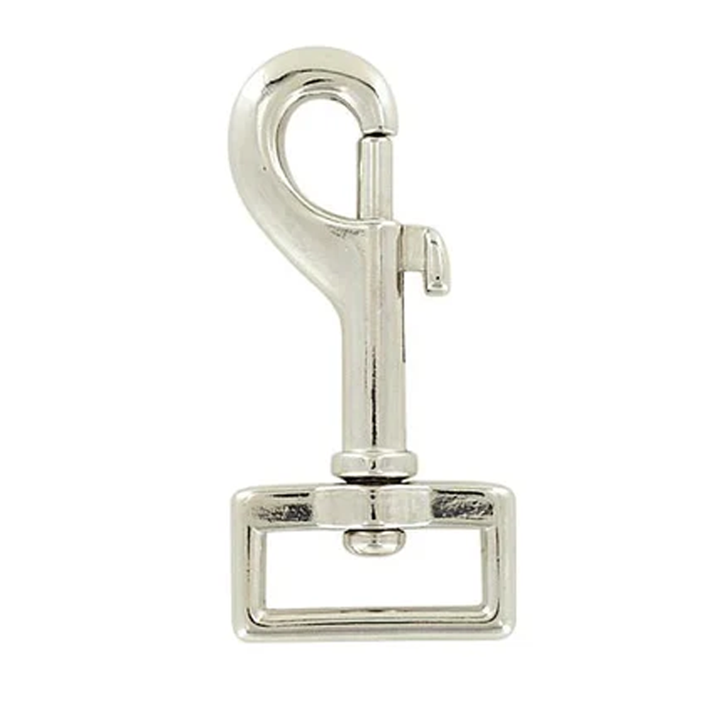 P-3219-1-NP 1" Nickel Bolt Swivel Halter Replacement Snap - Zinc Alloy
