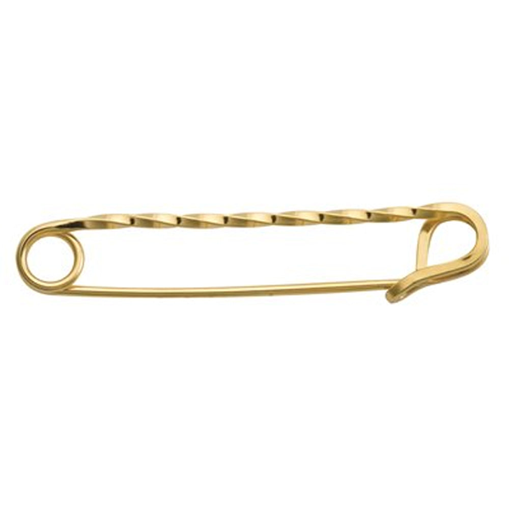 PN59 Perri's Leather Twisted Stock Pin - Gold