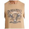 PU21T09019 Panhandle Slim Men's Short Sleeve Logo Graphic Tee - Taupe
