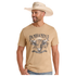 PU21T09019 Panhandle Slim Men's Short Sleeve Logo Graphic Tee - Taupe