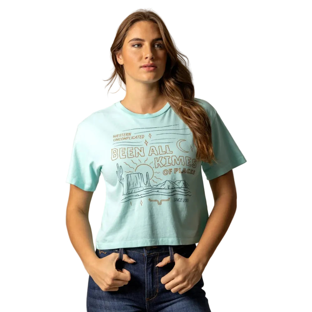 Kimes Ranch Women's Places Cropped T-Shirt - Mint
