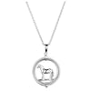 QNC5971 Montana Silversmiths AQHA Horses of the World Necklace