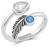 RG5292B Montana Silversmiths Nature's Harmony Open Ring