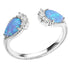 RG6300 Montana Silversmith Blue Opal Flare Ring