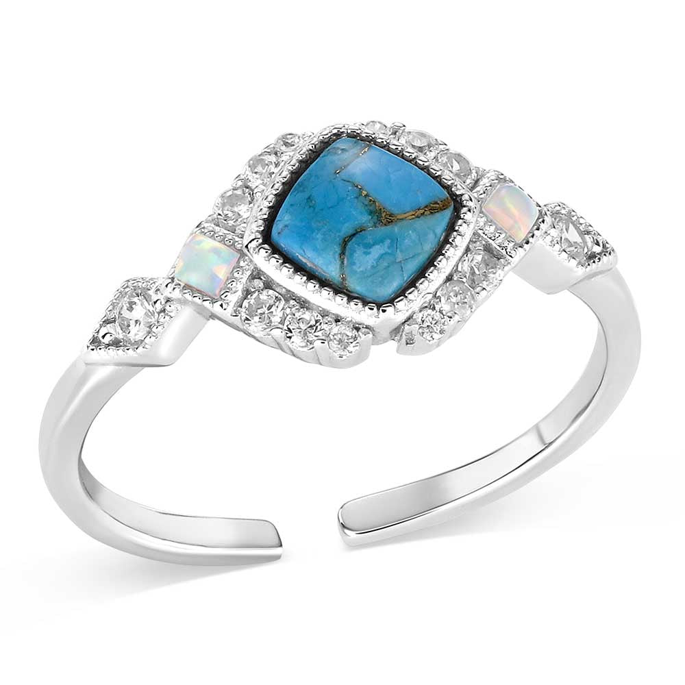 RG6313B Montana Silversmiths Shimmering Glacier Turquoise Ring
